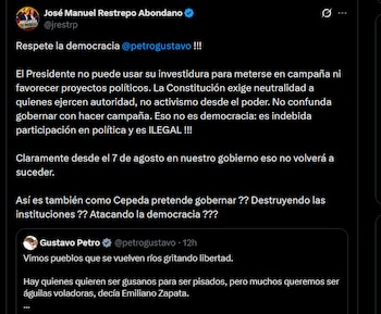 José Manuel Restrepo - crédito @jrestrp/X