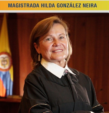 La magistrada Hilda González Neira