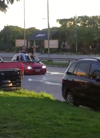 Imprudencia en Mar del Plata.