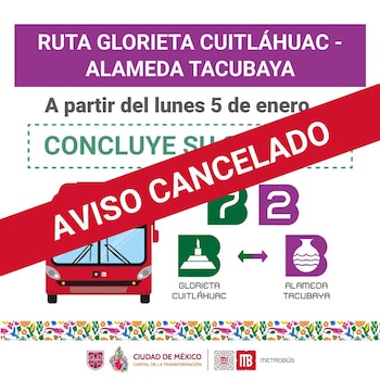 Ruta 'Glorieta Cuitláhuac - Alameda