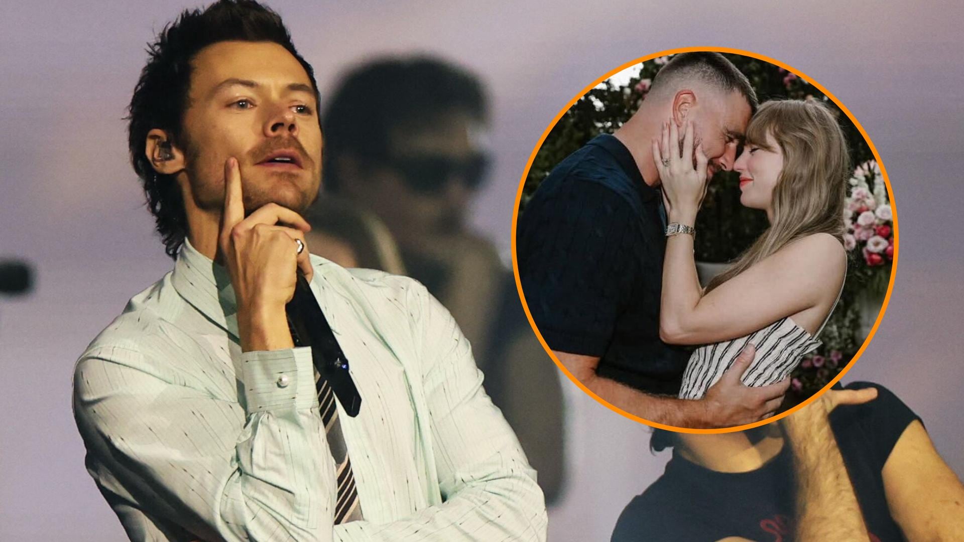 Harry Styles bromeó sobre la boda de Taylor Swift y Travis Kelce durante su concierto en el Madison Square Garden de Nueva York (REUTERS/Instagram)