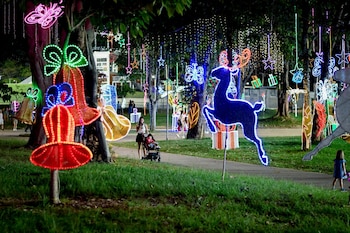 El alumbrado navideño de Ibagué