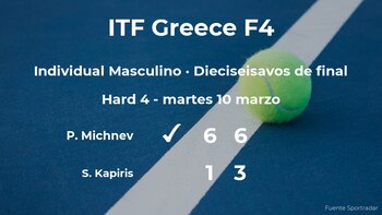 El tenista Petr Michnev consigue
