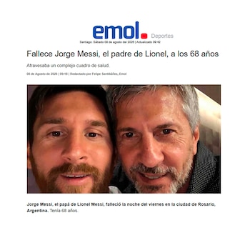 Portadas medios Jorge Messi