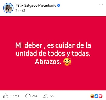 Félix Salgado Macedonio envió mensaje tras no registrarse para la gubernatura de Guerrero.