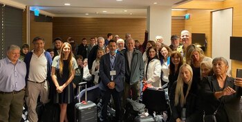 El primer grupo de argentinos