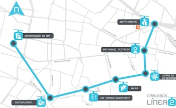 Ruta cablebus linea 2