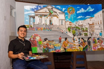 Alejandro Requena, originario de Jalapa, Guatemala, ha logrado enviar sus obras hiperrealistas a más de 36 países (Cortesía: Alejandro Requema).