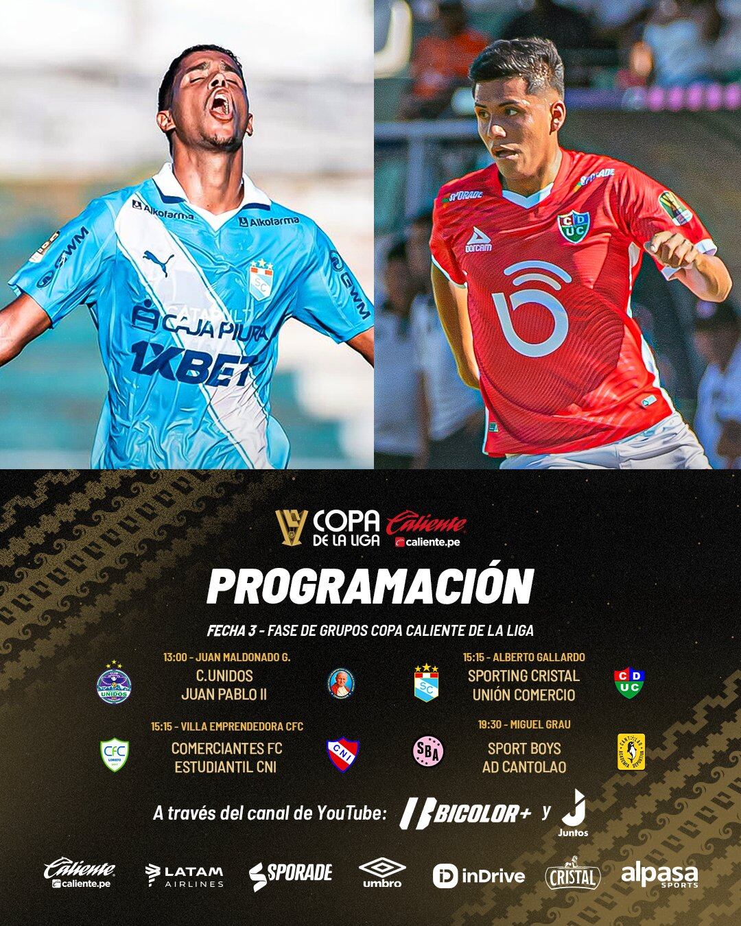 Programación del sábado 27 de junio por la Copa de la Liga 2026.