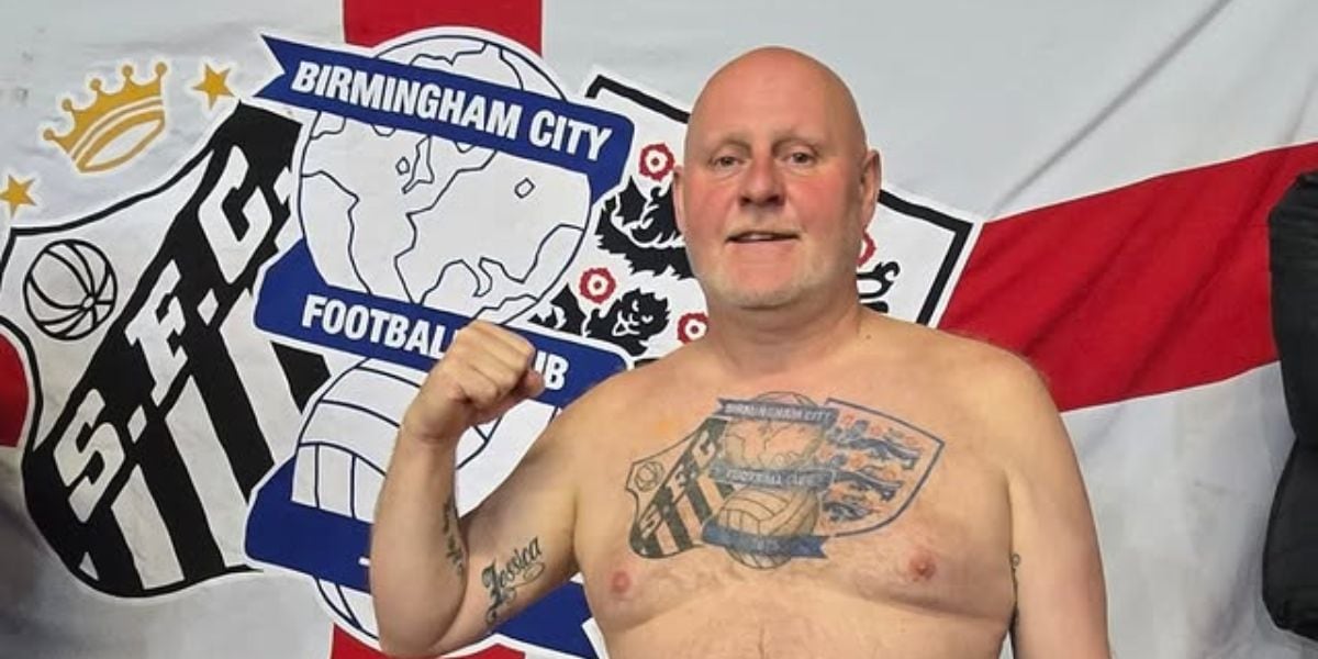 John Sims recorre semanalmente más de 9.000 kilómetros para ver en vivo a Birmingham City y Santos (Instagram/@simmo1875)