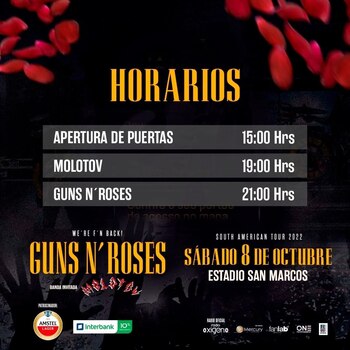 Concierto de Guns N'Roses Lima