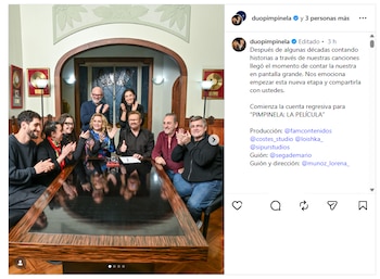 Pimpinela confirmó la película Pimpinela, el origen de la leyenda, una biopic sobre Lucía Galán y Joaquín Galán con estreno previsto para fines de 2027 (Instagram)