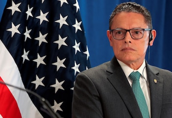 El ministro de Seguridad Pública, Frank Ábrego, dijo que en el resto del país se está combatiendo el crimen. Anna Moneymaker/Pool via REUTERS