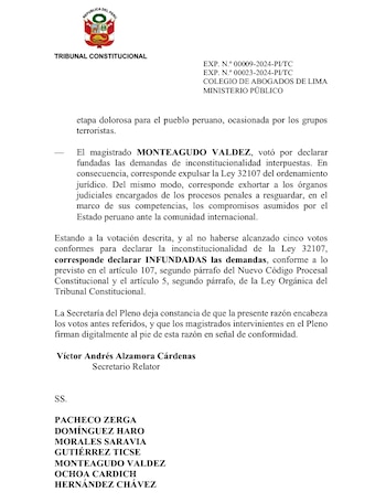 Fallo del TC sobre la