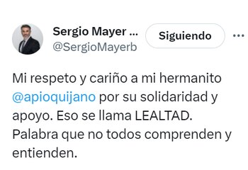 Sergio Mayer agradeció a Apio