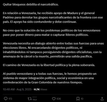 Opinión de Gustavo Petro (Parte