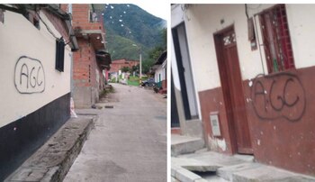 Grafitis de "Gaitanistas" en Antioquia,