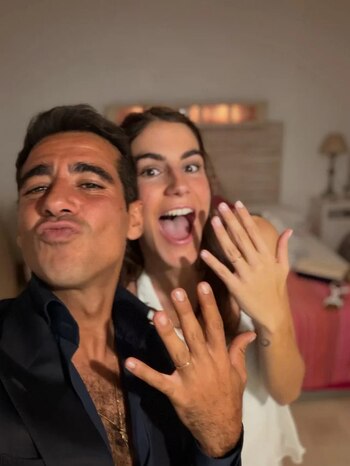Alberto Herrera y Blanca Llandres el día de su boda (INSTAGRAM).