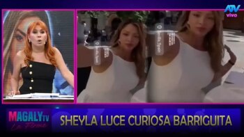 Sheyla Rojas muestra abultado vientre