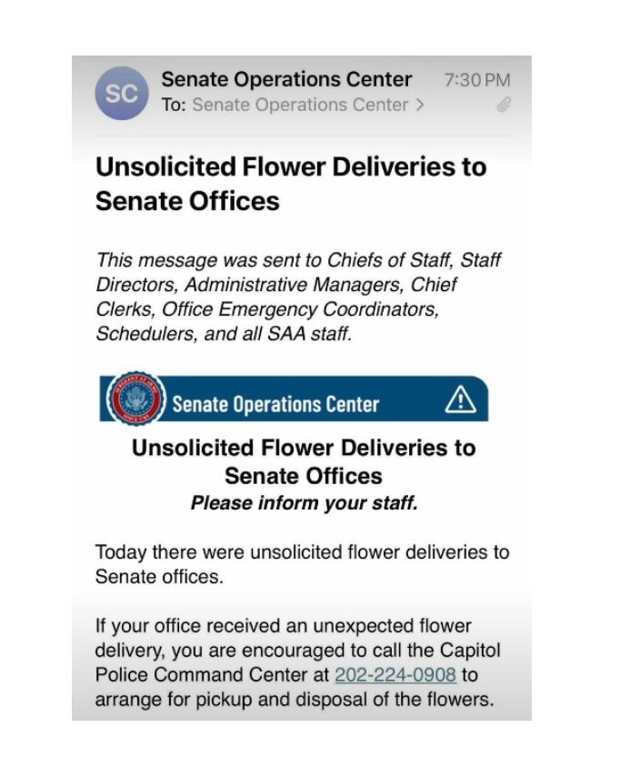 Este fue el mensaje del Congreso de Estados Unidos sobre entrega de flores por parte de la embajada colombiana en Washington - crédito @juliosanchezcristo/Instagram