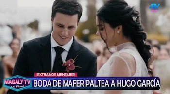 Hugo García e Isabella Ladera aparecen separados y Magaly Medina habla de “problemas en el paraíso”. Captura: Magaly TV La Firme.