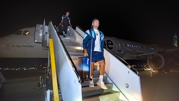 La seleccion argentina aterrizó en Miami para enfrentar a Cabo Verde por el Mundial