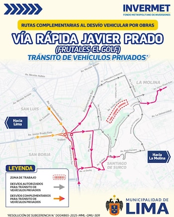 Estos son los desvíos por