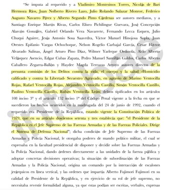 Seis miembros de la familia