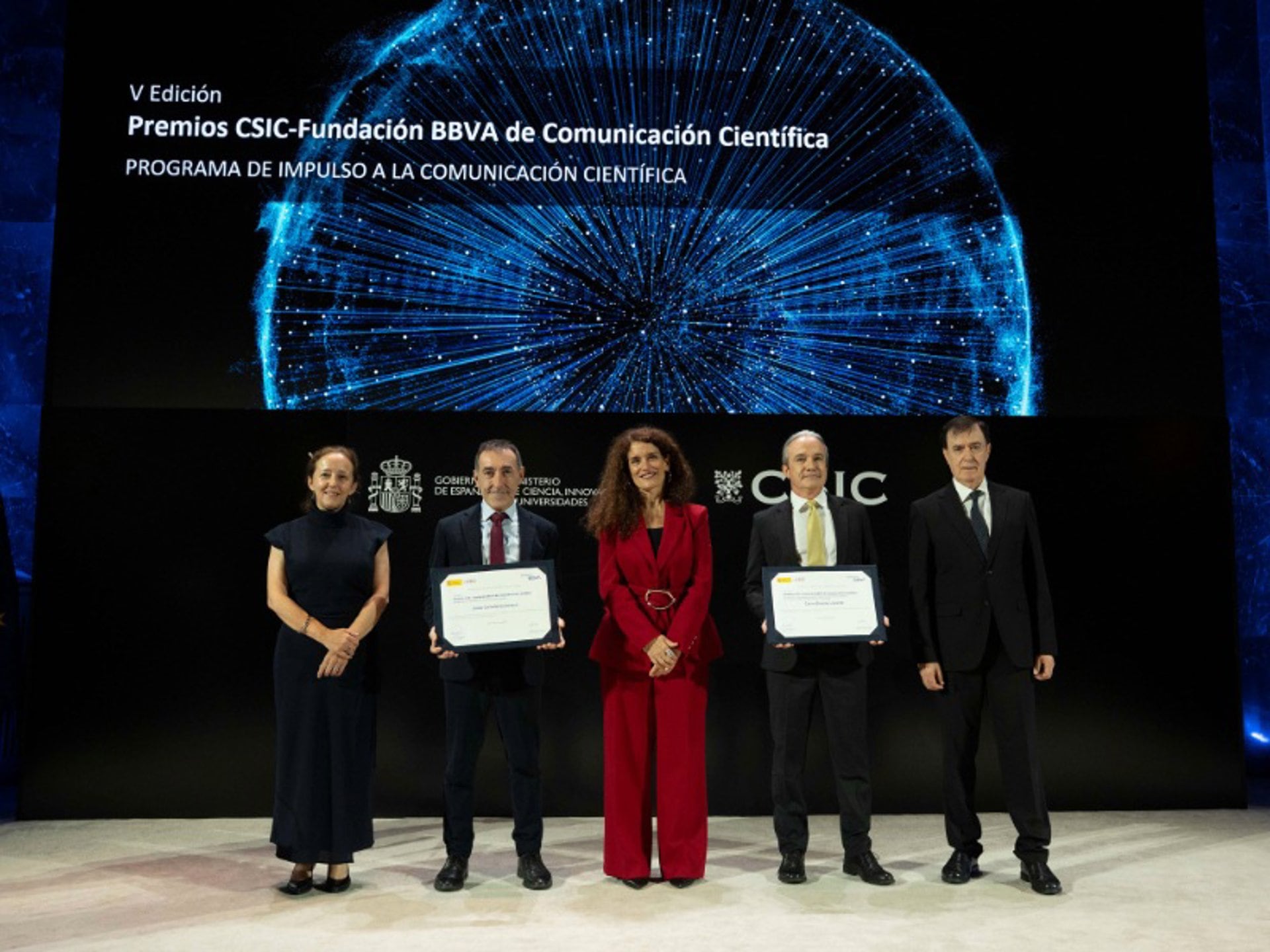 07/10/2026 Ciencia.-Josep Corbella y Carlos Briones, Premios CSIC-Fundación BBVA de Comunicación Científica.El Consejo Superior de Investigaciones Científicas (CSIC) y la Fundación BBVA han celebrado la entrega de la V Edición Premios y Ayudas CSIC-Fundación BBVA de Comunicación Científica, en la que ha sido galardonado Josep Corbella en la categoría de periodistas y Carlos Briones en la categoría de investigadores.SOCIEDAD CSIC