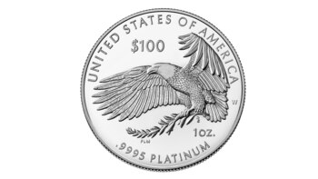 moneda de platino de eeuu