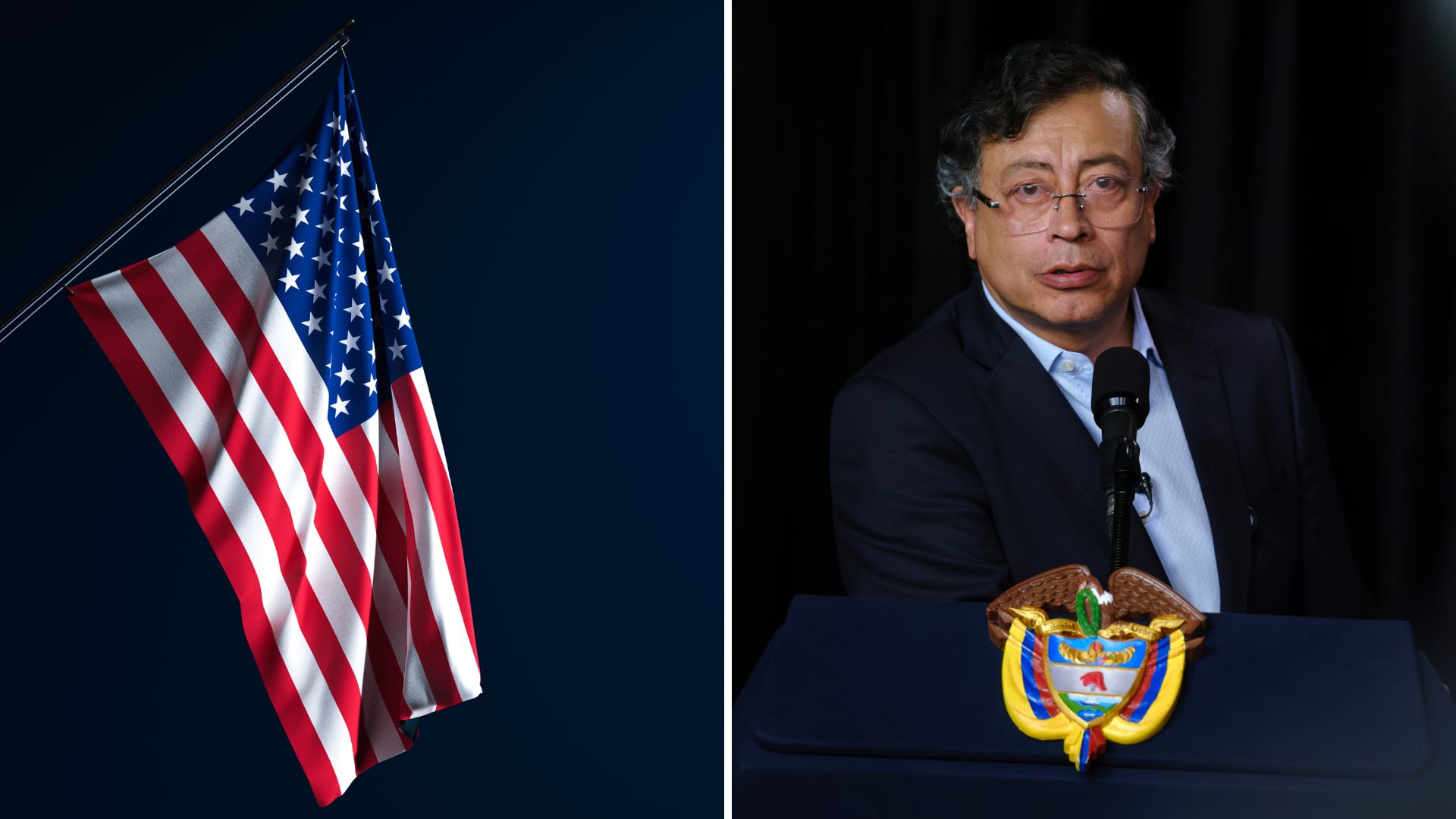 En un fuerte discurso, Petro acusó al presidente de Estados Unidos de actuar con