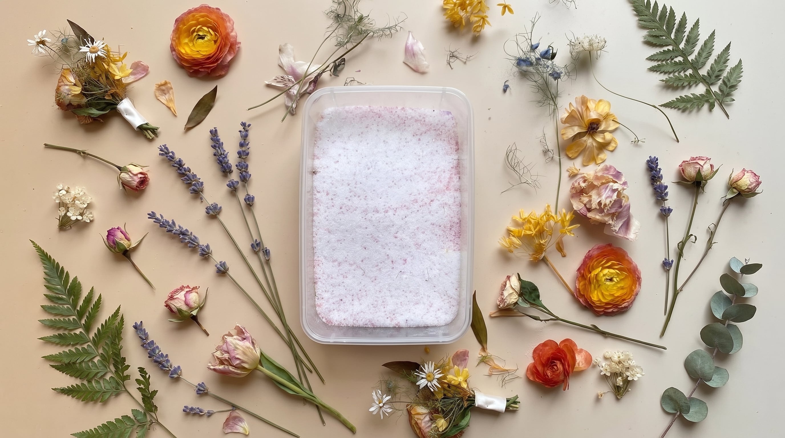 El gel de sílice absorbe humedad con rapidez y preserva mejor los contornos en flores voluminosas o delicadas. (Imagen Ilustrativa Infobae)