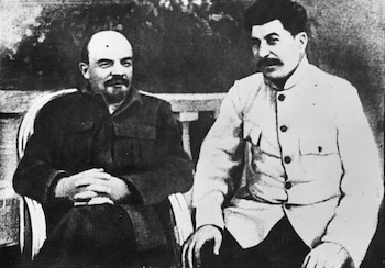 El revolucionario soviético Vladimir Lenin,