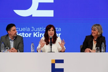 La vicepresidente Cristina Kirchner, en