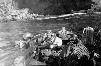 Buzo Nadao Sugimoto tomando un