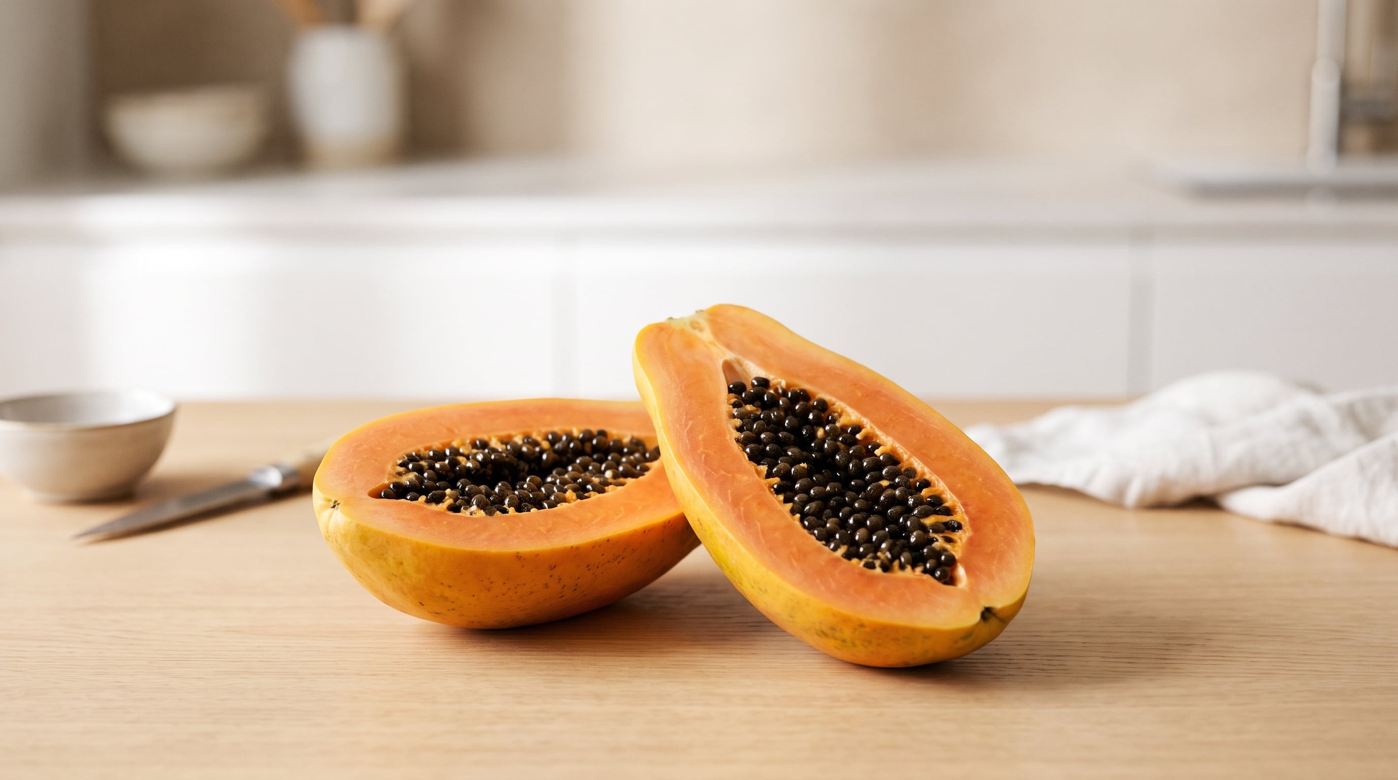 La papaya cortada proporciona 30,4 miligramos de magnesio por taza. (Imagen Ilustrativa Infobae)