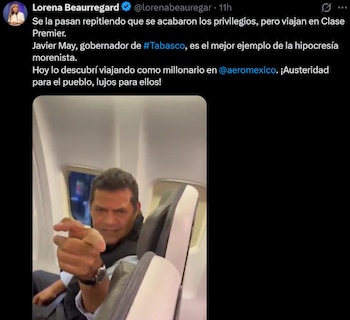 La discusión cierra cuando se escucha que tripulantes piden calma y que los pasajeros regresen a sus asientos, luego de que él la llama “hipócrita” y ella responde con el mismo calificativo