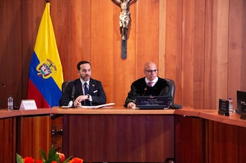 Reunión con Abelardo de la Espriella y la Corte Suprema - crédito @CorteSupremaJ/X