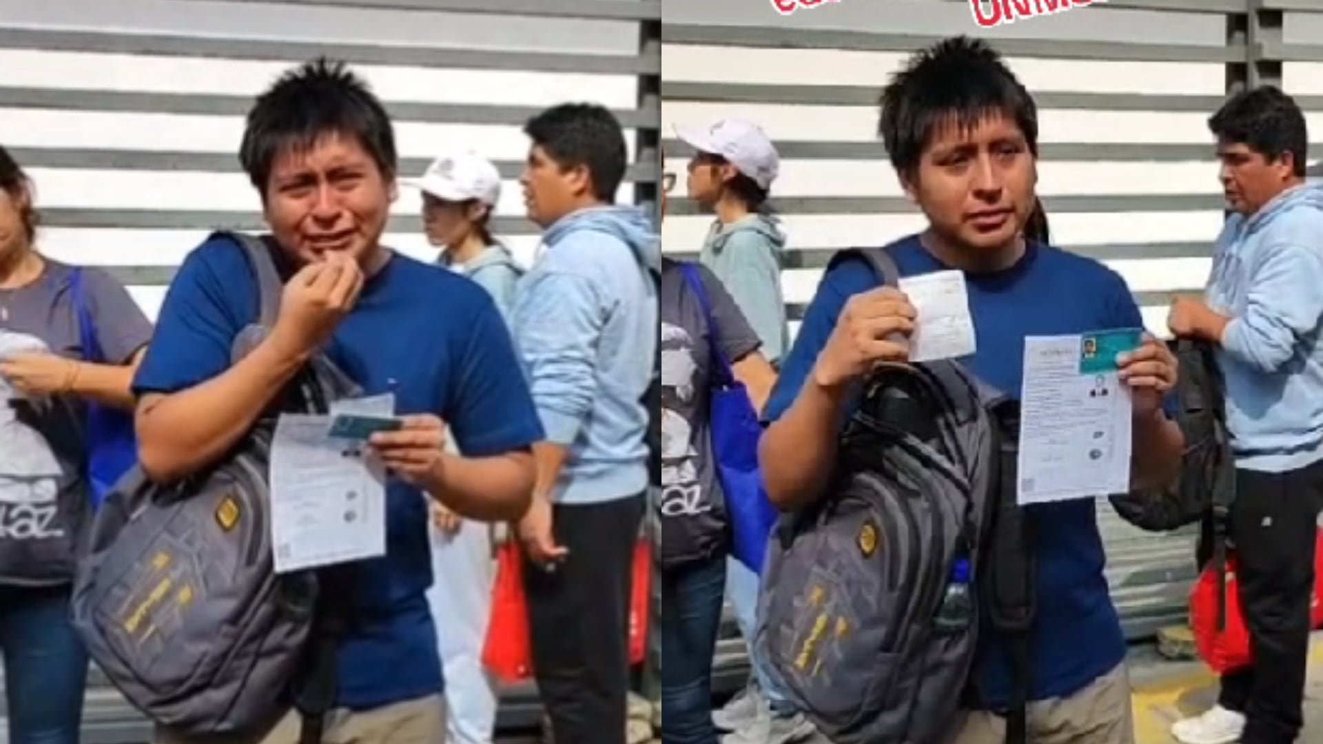 El joven señala que problemas administrativos en su colegio de Huarochirí le impiden completar los trámites exigidos por San Marcos dentro del plazo. Foto: Composición Infobae Perú
