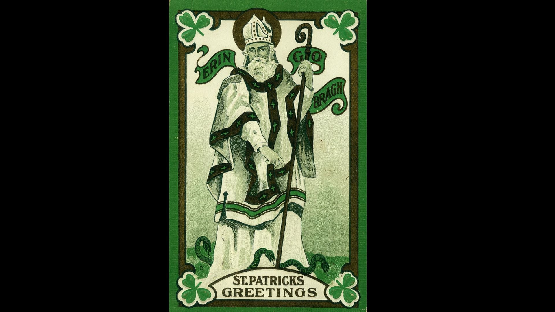 El Día de San Patricio tiene sus raíces en la figura del misionero que difundió el cristianismo en Irlanda, una conmemoración religiosa que con el tiempo se transformó en fiesta global. (Missouri History Museum)