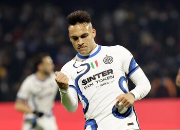 Lautaro Martínez, escogido en el 30° lugar, fue el segundo mejor argentino en la lista (Foto: Reuters)