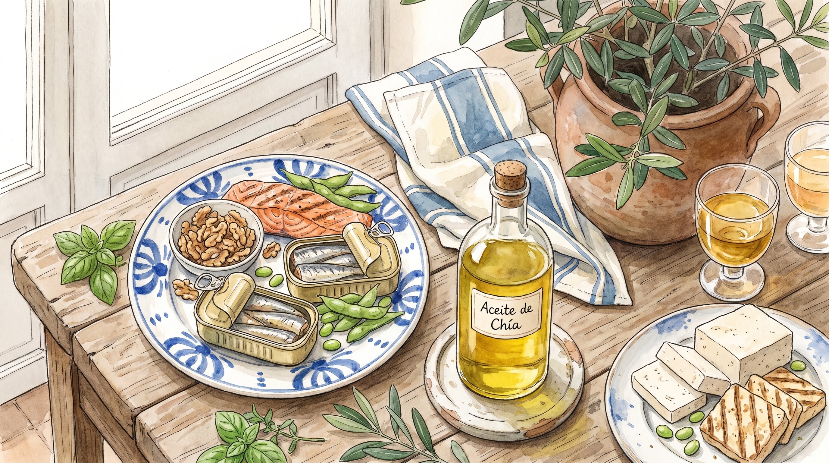 El omega-3 se suma al menú diario con ingredientes comunes de origen animal y vegetal. (Imagen Ilustrativa Infobae)