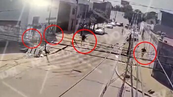 Los cuatro delincuentes abandonaron el