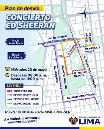 Plan de desvíos de la ATU.