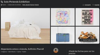 La habitación "Solo Phriends" en París es al mismo tiempo una exposición de arte presentada por el cantante Pharrell Williams. (Captura)