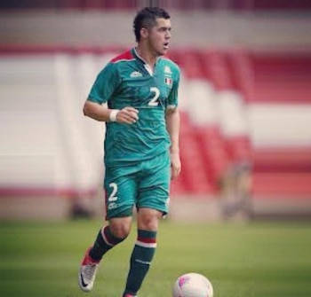 Israel Jiménez con la selección