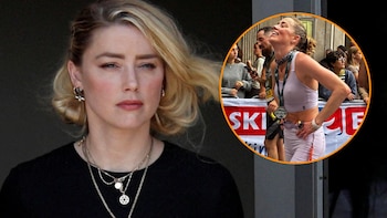 Amber Heard completa su primera media maratón en España y reaparece con fotografías desde la línea de meta