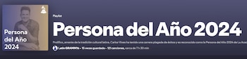 La lista cuenta más 120 canciones del samario