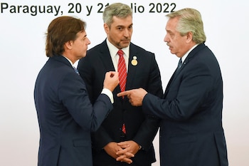 Luis Lacalle Pou, Mario Abdo