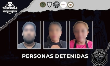 Dos mujeres y un hombre fueron detenidos por posesión de estupefacientes Foto: Fiscalía Querétaro
